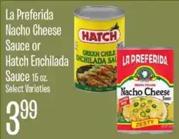 Jewel-Osco La Preferida nacho cheese sauce or hatch enchilada sauce offer