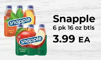 Sunset Foods Snapple apple offer