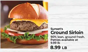 Sunset Foods Sunset's Ground Sirloin offer