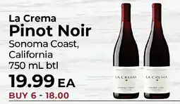 Sunset Foods La Crema Pinot Noir offer