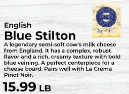 Sunset Foods English Blue Stilton offer