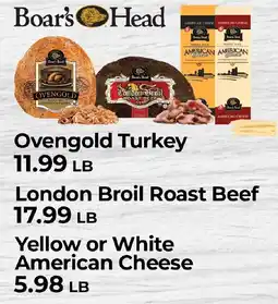 Sunset Foods Boar's Head Ovengold Turkey offer