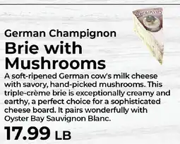 Sunset Foods German Champignon Brie with Mushrooms offer