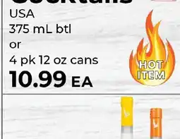 Sunset Foods USA Cocktails offer