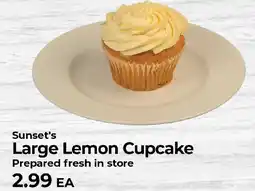 Sunset Foods Sunset's Large Lemon Cupcake offer