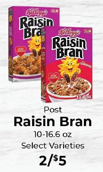 Sunset Foods Post Raisin Bran offer
