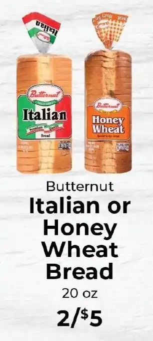Sunset Foods Butternut Italian or Honey Wheat Bread offer