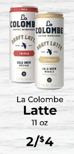 Sunset Foods La Colombe Latte offer