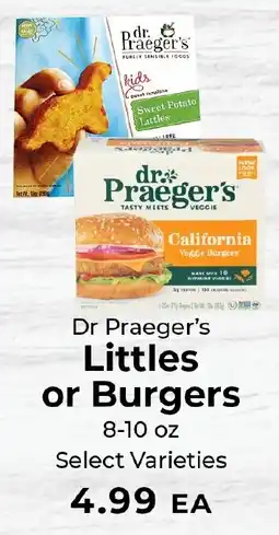 Sunset Foods Dr Praeger's Littles or Burgers offer