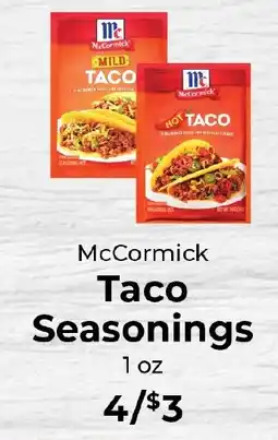 Sunset Foods McCormick Taco Seasonings offer