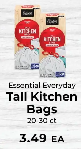 Sunset Foods Essential Everyday Tall Kitchen Bags offer