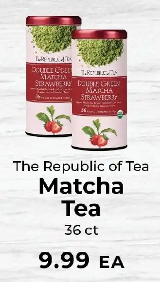 Sunset Foods The republic of tea matcha tea offer