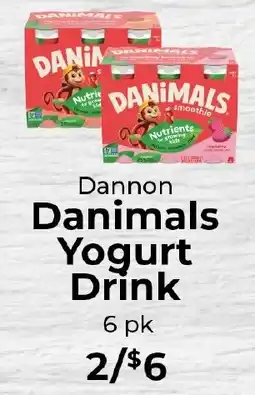 Sunset Foods Dannon Danimals Yogurt Drink offer