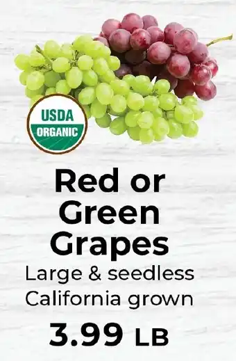 Sunset Foods Red or Green Grapes offer
