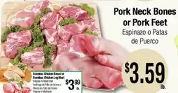 Big Saver Foods Pork Neck Bones or Pork Feet offer