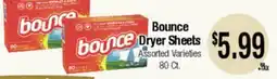 Big Saver Foods Bounce Dryer Sheets offer