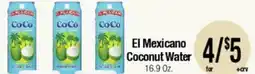 Big Saver Foods El Mexicano Coconut Water offer