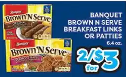 Torres Supermercado BANQUET BROWN N SERVE BREAKFAST LINKS OR PATTIES offer