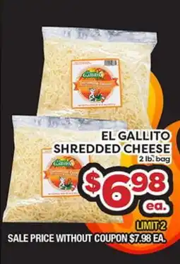 Torres Supermercado EL GALLITO SHREDDED CHEESE offer