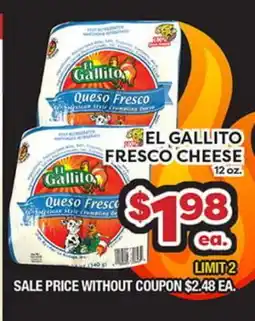 Torres Supermercado EL GALLITO FRESCO CHEESE offer