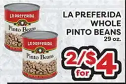Torres Supermercado LA PREFERIDA WHOLE PINTO BEANS offer