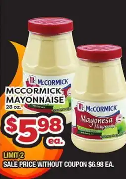 Torres Supermercado MCCORMICK MAYONNAISE offer