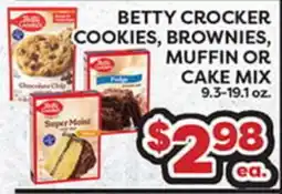 Torres Supermercado BETTY CROCKER COOKIES, BROWNIES, MUFFIN OR CAKE MIX offer
