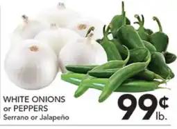 Pete's Fresh Market WHITE ONIONS or PEPPERS offer