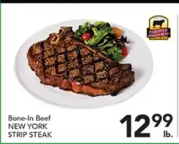 Pete's Fresh Market Bone-In Beef NEW YORK STRIP STEAK offer