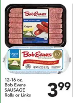 Pete's Fresh Market Bob Evans SAUSAGE Rolls or Links offer