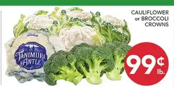 Pete's Fresh Market CAULIFLOWER or BROCCOLI CROWNS offer