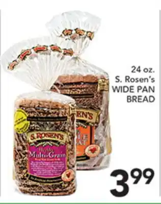 Pete's Fresh Market 24 oz. S. Rosen's WIDE PAN BREAD offer