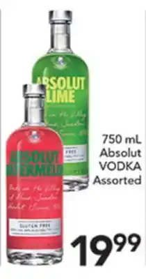 Pete's Fresh Market 750 mL Absolut Vodka offer