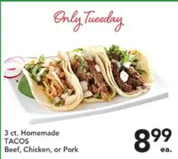 Pete's Fresh Market 3 ct. Homemade TACOS offer
