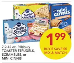 Pete's Fresh Market 7.2-12 oz. Pillsbury TOASTER STRUDELS, SCRAMBLES, or MINI CINNIS offer