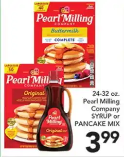 Pete's Fresh Market 24-32 oz. Pearl Milling Company SYRUP or PANCAKE MIX offer