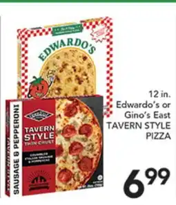 Pete's Fresh Market 12 in. Edwardo's or Gino's East TAVERN STYLE PIZZA offer