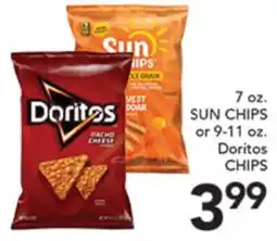 Pete's Fresh Market 7 oz. SUN CHIPS or 9-11 oz. Doritos CHIPS offer