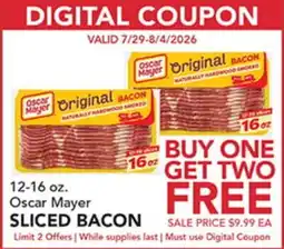 Pete's Fresh Market Oscar Mayer SLICED BACON offer
