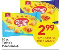 Pete's Fresh Market 50 ct. Totino's PIZZA ROLLS offer
