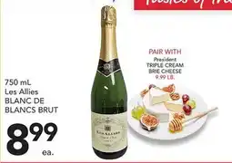 Pete's Fresh Market 750 mL Les Allies BLANC DE BLANCS BRUT offer
