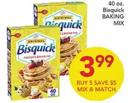 Pete's Fresh Market 40 oz. Bisquick BAKING MIX offer