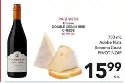 Pete's Fresh Market 750 mL Adobe Flats Sonoma Coast PINOT NOIR offer