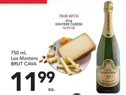 Pete's Fresh Market 750 mL Los Montero BRUT CAVA offer