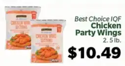 Living Fresh Market Best Choice IQF Chicken Party Wings offer