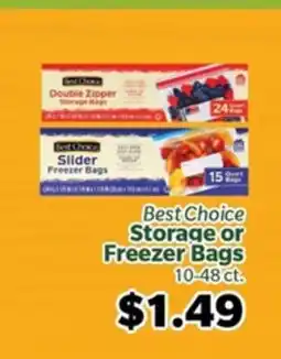 Living Fresh Market Best Choice Storage or Freezer Bags offer