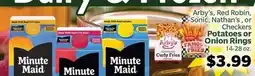 Living Fresh Market Arby's Red Robin, Sonic, National Maid Chicken Potatoes or Onion Rings offer