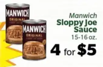 Living Fresh Market Manwich Sloppy Joe Sauce offer