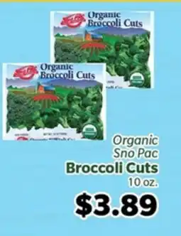 Living Fresh Market Organic Sno Pac Broccoli Cuts offer