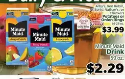 Living Fresh Market Minute Maid Drink offer